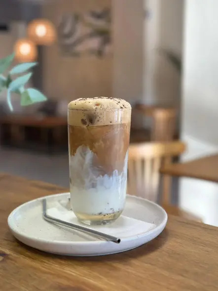 Iced latte caramel